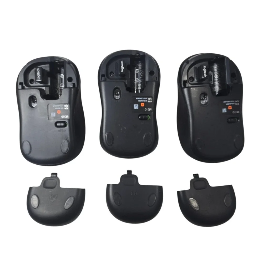 Lot Of 3 Logitech M310 Wireless USB Standard Ambidextrous Mouse w Dongles Tested